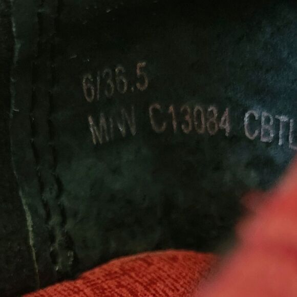 b.o.c. Born Concepts Peggy Red Leather Shimmer Cushioned Insole Clog Shoe - Picture 9 of 9